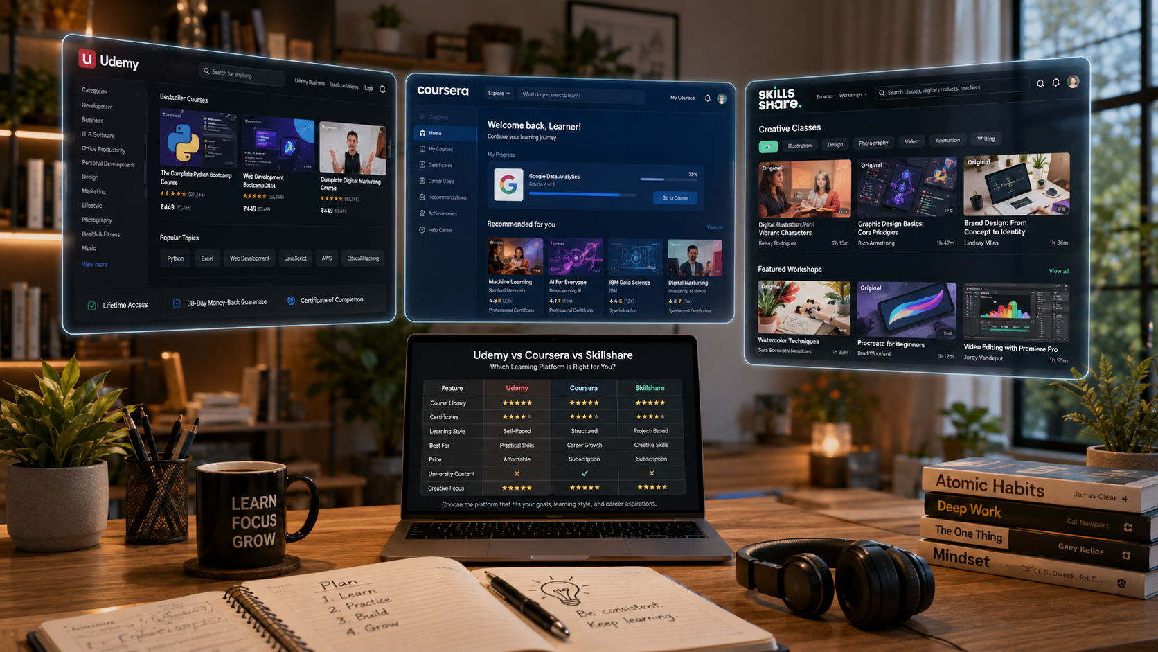 Udemy vs Coursera vs Skillshare: Which Learning Platform Is Best in 2026?